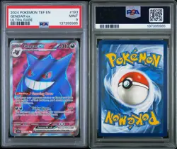2024 POKEMON TEF EN-TEMPORAL FORCES ULTRA RARE #193 GENGAR EX PSA 9 - Image 3