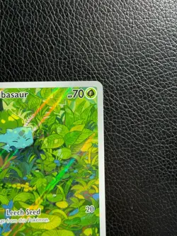 Pokemon Bulbasaur 166/165 Scarlet & Violet 151 Illustration Rare NM English - Image 4