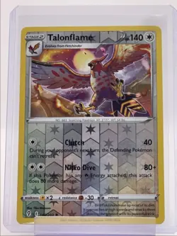 TALONFLAME 2021 POKEMON SWSH EVOLVING SKIES REVERSE HOLO 140/203 Q2045 - Image 1