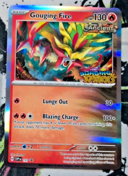 Gouging Fire Svp151 Pokemon Surging Sparks Prerelease Staff Promo - Image 1