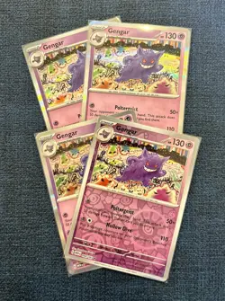Pokemon Scarlet & Violet 151 - Gengar 094/165 Rare & Reverse Holo - Mint/NP x4 - Image 1