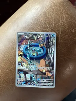 Pokemon TCG Squirtle 148/142 Stellar Crown - Holo, Illustration Rare, Full Art - Image 1