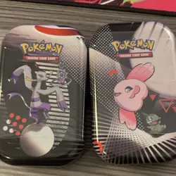 Pokemon Scarlet & Violet black bolt white flare mini tins - Image 1