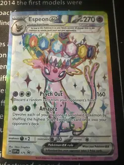 Pokemon Espeon EX 175 Black Star Promo Ultra Rare Near Mint Condition - Image 1