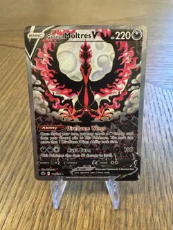POKEMON GALARIAN MOLTRES V CHILLING REIGN ALTERNATE ART 177/198 - Image 1