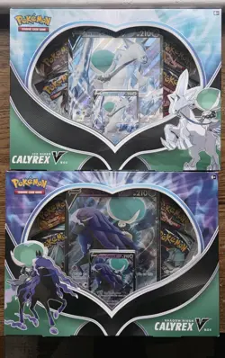 Chilling Reign Ice Rider & Shadow Rider Calyrex V Collection Box - Set of 2 - Image 1