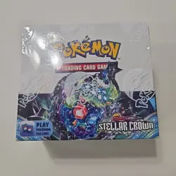 Pokemon Stellar Crown Booster Box - Scarlet & Violet TCG New Sealed Tight Wrap - Image 1