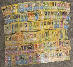 200+ Pokemon Vintage Lot Shadowless 1st Edition Holos Base Set, Fossil, Etc DMG - Image 1