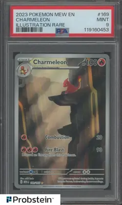 2023 Pokemon MEW EN Illustration Rare #169 Charmeleon PSA 9 MINT - Image 1