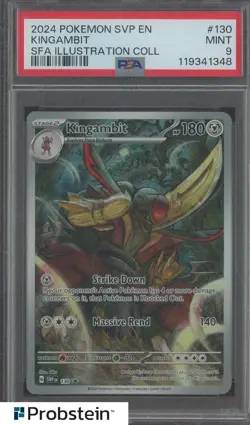 2024 Pokemon SVP EN SFA Illustration Collection #130 Kingambit PSA 9 - Image 1