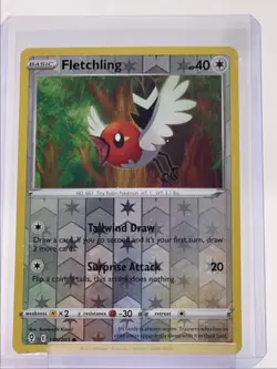 FLETCHLING 2021 POKEMON SWSH EVOLVING SKIES REVERSE HOLO 138/203 Q2045 - Image 1