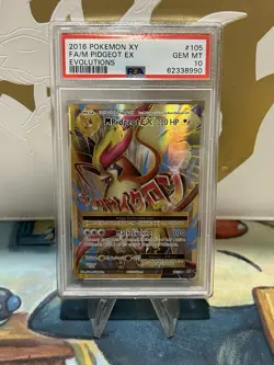 PSA 10 M Pidgeot EX Full Art #105/108 Pokemon XY Evolutions - Image 1