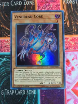 Yu-Gi-Oh! Vendread Core EXFO-EN083 1st Edition Super Rare NM - Image 1