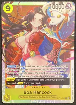 One Piece CCG: Boa Hancock SR - OP14-112 - The Azure Sea’s Seven OP14 - Yellow - Image 1