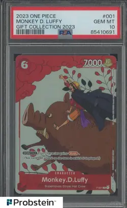 2023 One Piece Gift Collection 2023 #001 Monkey D. Luffy PSA 10 GEM MINT - Image 1