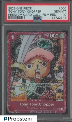 2023 One Piece Premium Card Film Red #006 Tony Tony Chopper PSA 10 GEM MINT - Image 1