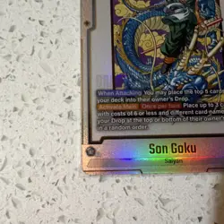 Bandai Dragon Ball Super Card Game Son Goku SR Foil FB07-104 35000 Power 5 Cost - Image 2