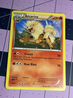 Pokemon TCG Arcanine 13/99 Black & White Next Destinies Regular Uncommon Card - Image 1