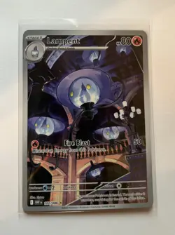Pokemon Lampent 102/086 Holo Illustration Rare SV: White Flare Card 2025 - Image 1