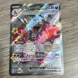Pokemon Charizard EX Promo Full Art Holo Card 330 HP Sv: Scarlet & Violet 074 - Image 1