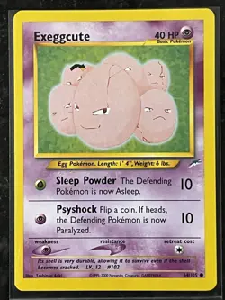 Exeggcute 64/105 Neo Destiny Vintage 2002 Pokemon Card - Image 1