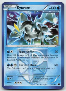 Pokemon Card Kyurem - 31/116 Non-Holo Rare Deck Exclusives 031/116 - Image 1