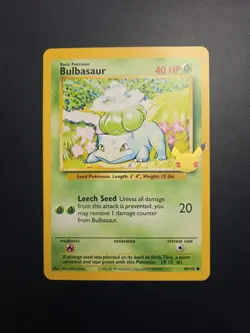 Pokemon TCG Bulbasaur 44/102 25th Anniversary Celebrations Jumbo Card - Image 1