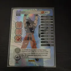 2014 Dragon Ball Z Panini Goku Energy Gatherer 57 Hero Holo Card English TCG - Image 1