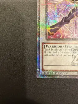 Yu-Gi-Oh! Junk Warrior MZMI-EN000 1st Edition Holo Synchro Effect Card - Image 4