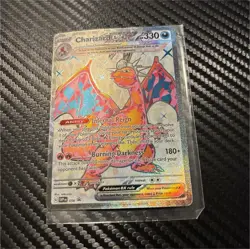 Pokemon Charizard Base Set Holo Rare Card 004/102 Mitsuhiro Arita 120 HP - Image 1
