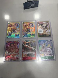 One Piece JP 6 Card Lot Op13 Op09 - Image 1