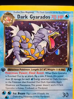 NM/EX - Dark Gyarados - 8/82 - 1st Edition - Team Rocket - Pokemon Card - Image 2