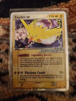 Pokemon Zapdos EX 116/112 Holo Ultra Rare 2004 FireRed LeafGreen Card - Image 1