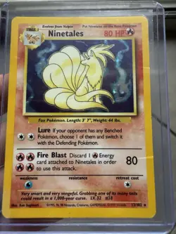 #2 Ninetales 12/102 SHADOWLESS Base Set 1999 Holo Rare WOTC Pokemon Card TCG - Image 4