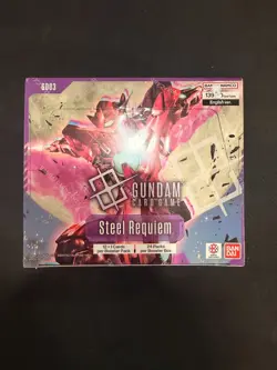 Gundam Card Game GD03 Steel Requiem Booster Box Display - New & Factory Sealed - Image 1