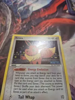 Eevee 55/115 EX Unseen Forces Stamped Reverse Holo Pokemon Card LP/MP - Image 2