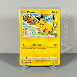 Pokemon TCG Card: PIKACHU 49/195 | Common | Silver Tempest | NM/Mint - Image 1