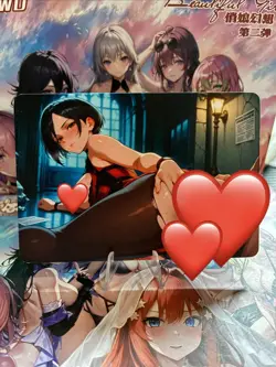 Matte Beautiful Waifu Handmade Card Goddess Story CCG Anime Double Sided - Image 1