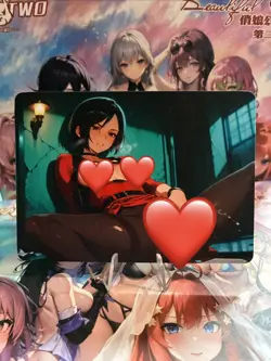 Matte Beautiful Waifu Handmade Card Goddess Story CCG Anime Double Sided - Image 1