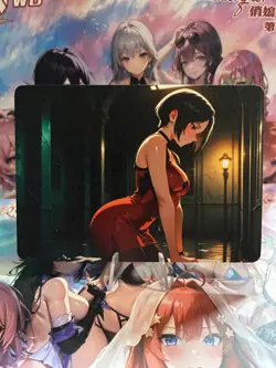 Matte Beautiful Waifu Handmade Card Goddess Story CCG Anime Double Sided - Image 2