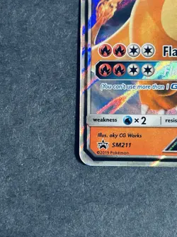 Charizard GX SM211 Black Star Promos Full Art Holo Pokemon Card NM - Image 5