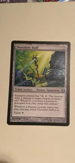 MTG Thornbite Staff Morningtide Magic the Gathering NM/M Never Played - Image 1