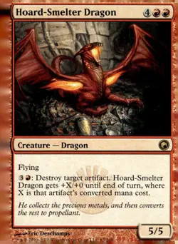 Scars of Mirrodin #93 Hoard-Smelter Dragon - Image 1