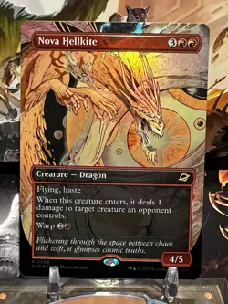 MTG | Nova Hellkite (Borderless) [EOE]✨FOIL✨ - Image 1