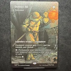 Magic: The Gathering Donnie's Bo 0017 Mythic Borderless TMNT Source Material - Image 1