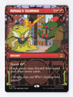 Raphael's Technique (Showcase) 0237 (R) MTG Teenage Mutant Ninja Turtles (TMT) - Image 1