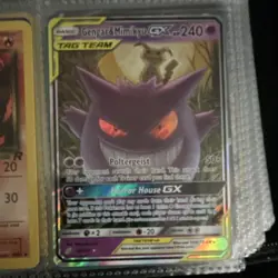 Pokemon Gengar & Mimikyu GX TAG TEAM Ultra Rare SM Team Up 53/181 Holo - Image 1