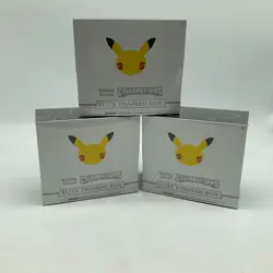 Lot of (3) Pokemon TCG Celebrations Elite Trainer Box Factory Sealed 25th Ann - Image 1