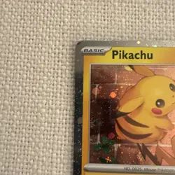 Pikachu Stamped Pokemon Day 2026 BENT CORNER 051/162 Cosmos Holo Promo LP - Image 2