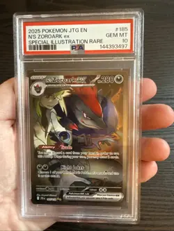 N’s Zoroark EX 185/159 SIR 2025 Pokemon Journey Together PSA 10 Gem Mint - Image 3